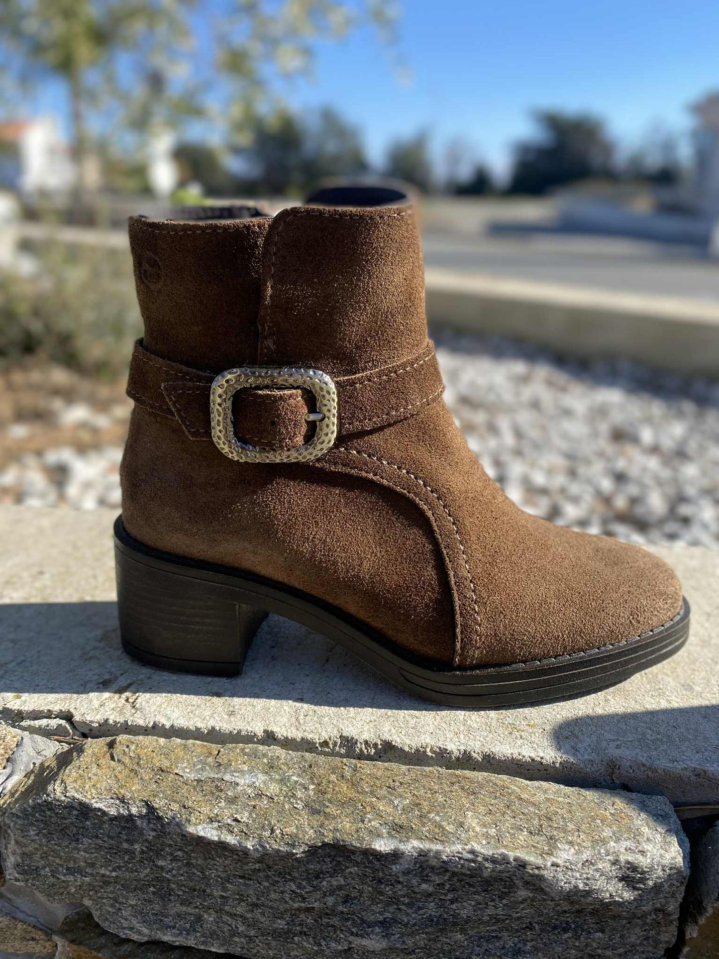 BOTTINE CEINTURE DAIM 25304H By TAMARIS