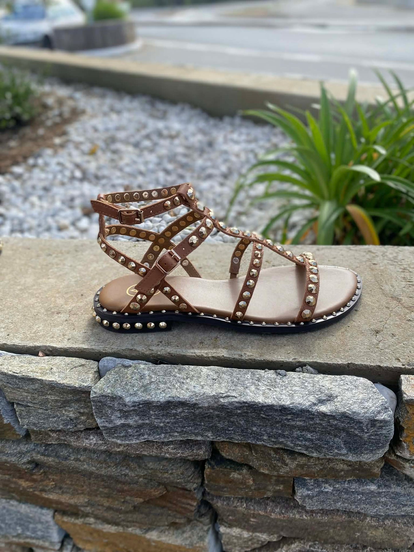 SANDALE CUIR PICOT PRECIOUC By ASH