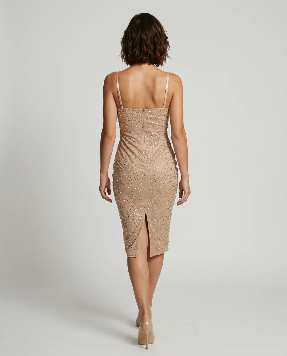ROBE BRETELLE SEQUIN LIN By JOANA