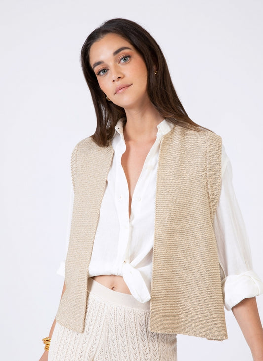 GILET S/MANCHE LEGAYA By ANGE